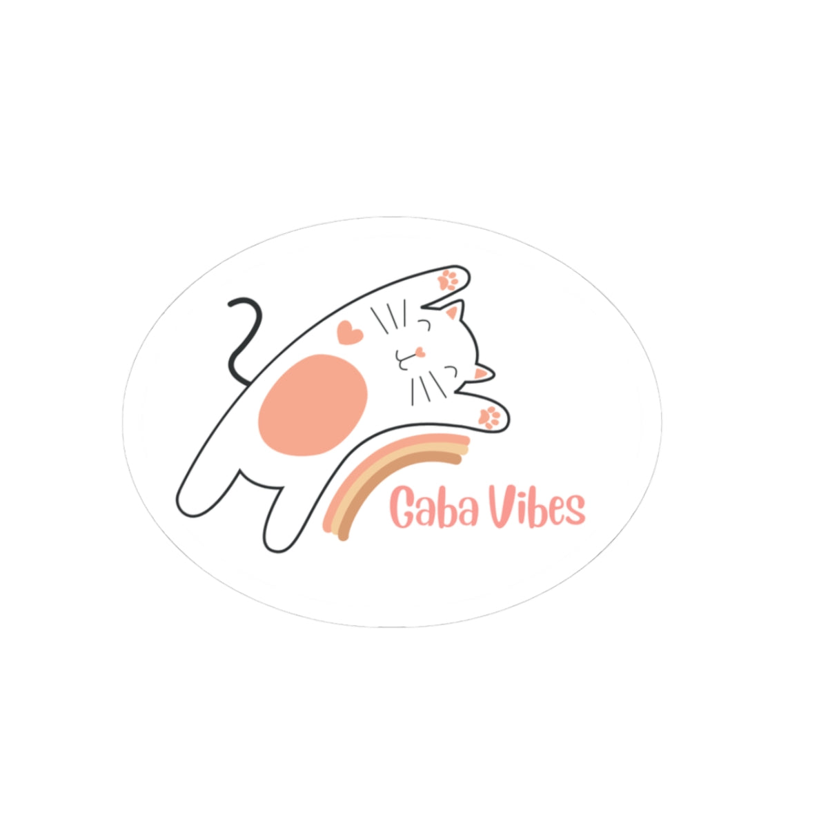Veterinary Gaba Vibes -- Kiss-Cut Stickers for Veterinary Professionals and Cat Lovers