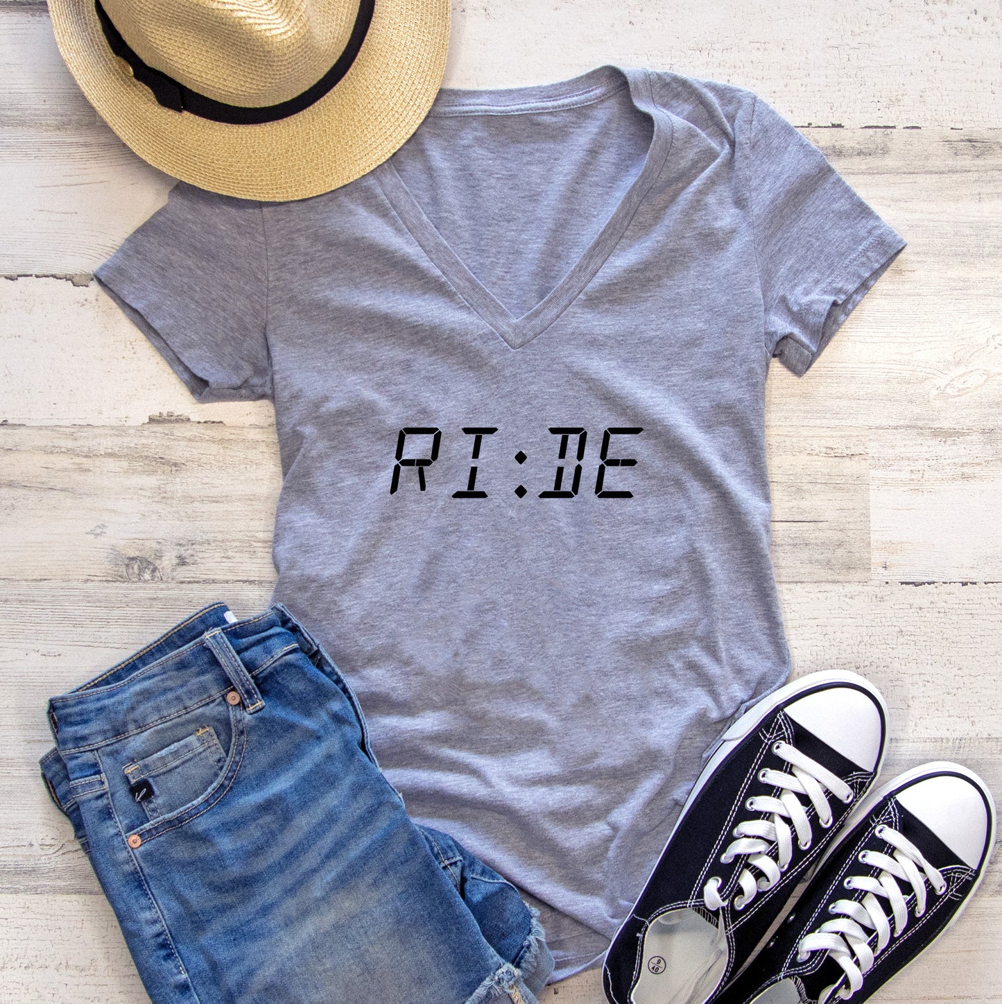 Ride O'Clock Women's V-Neck Tee
