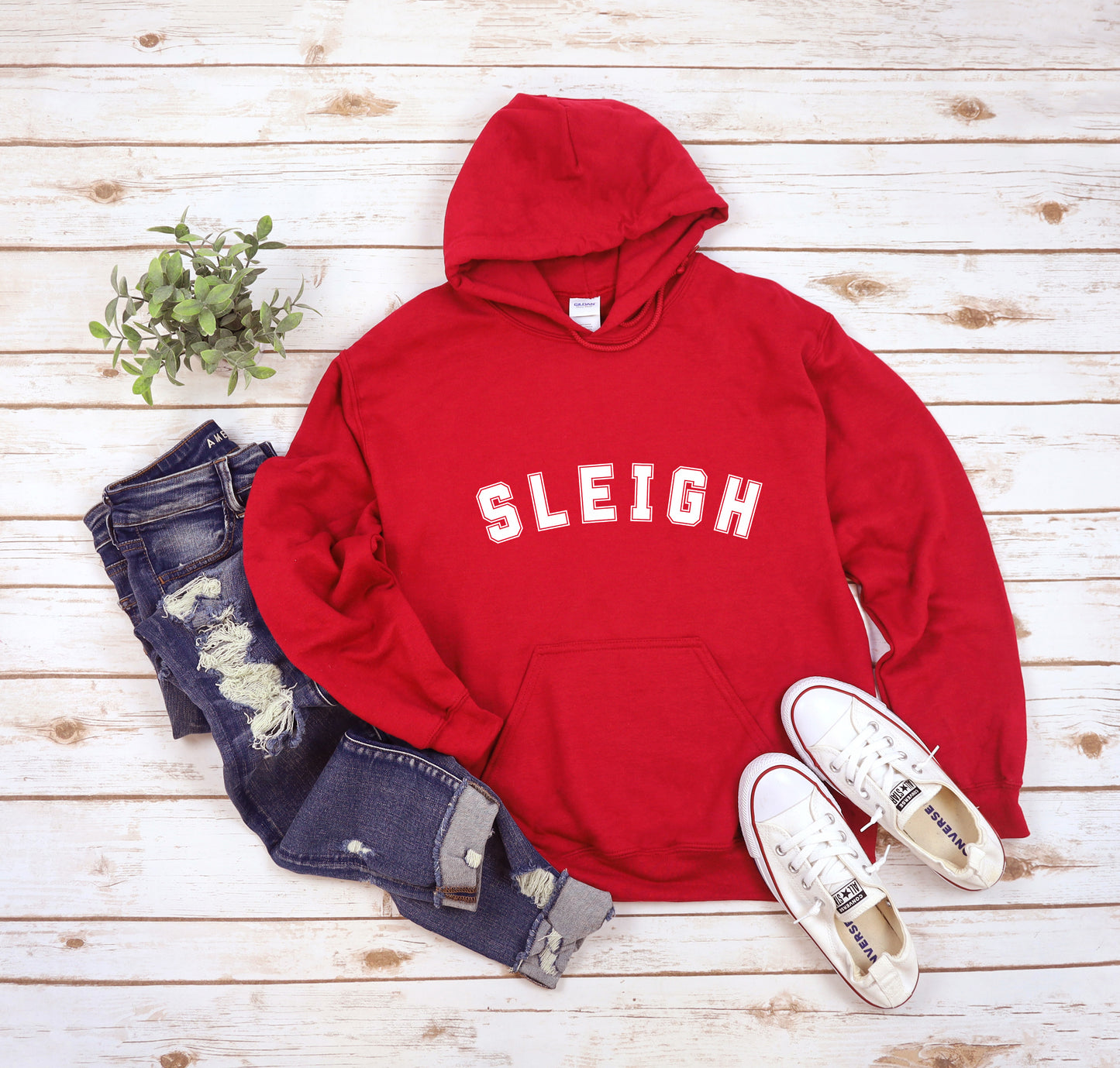 Sleigh Holiday Slang Unisex Hoodie