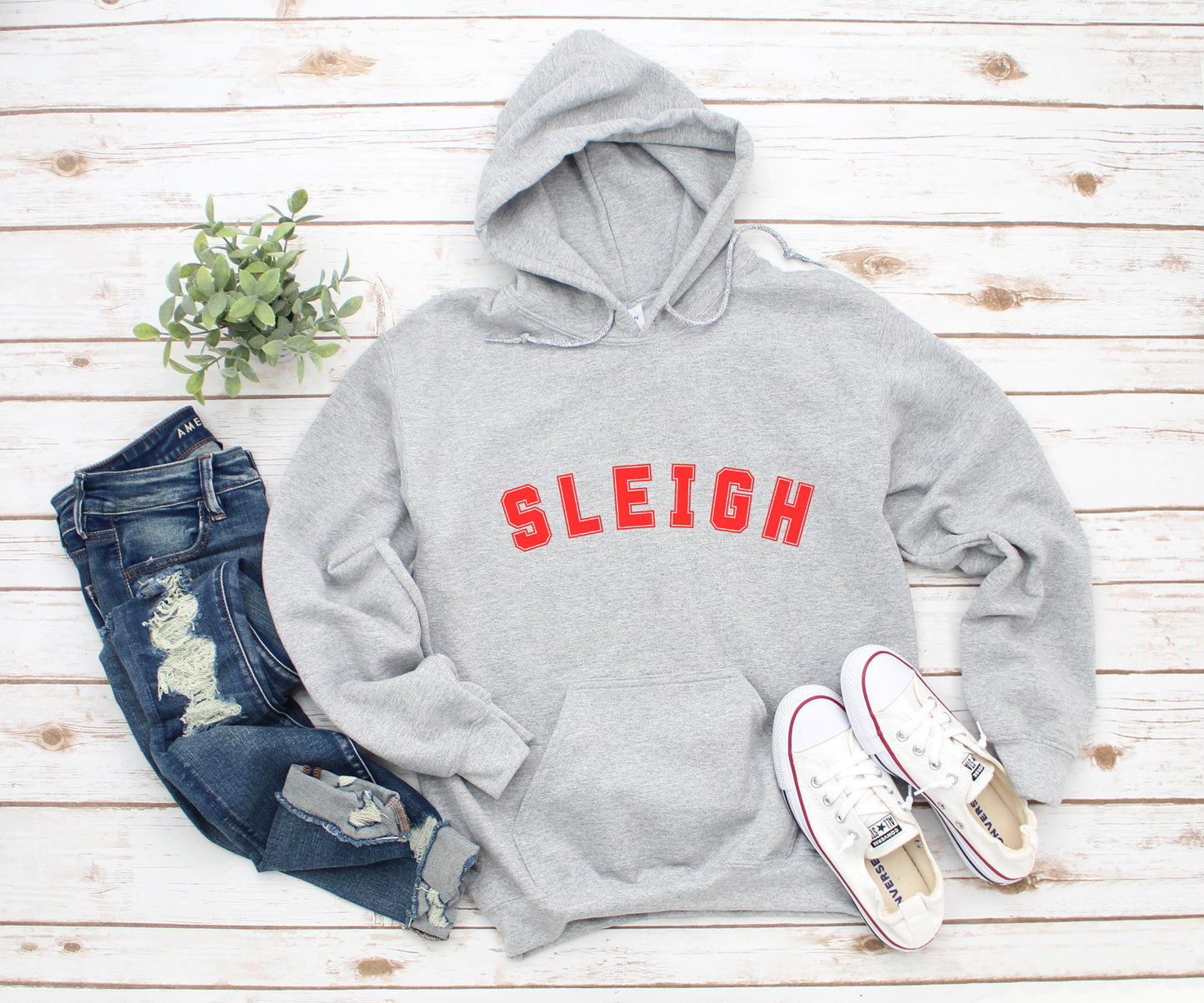 Sleigh Holiday Slang Unisex Hoodie