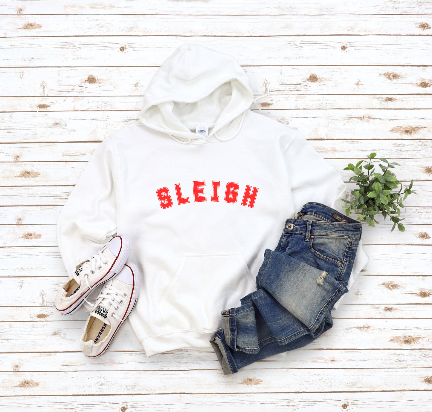 Sleigh Holiday Slang Unisex Hoodie