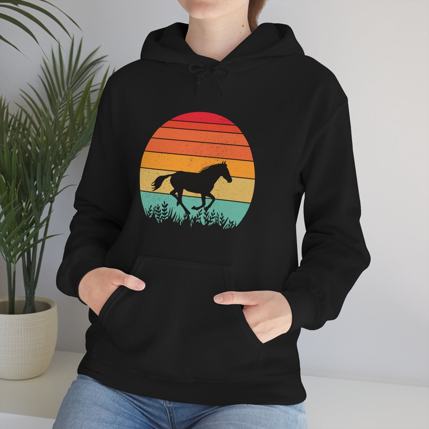 Horse Lover Barn Hooded Sweatshirt