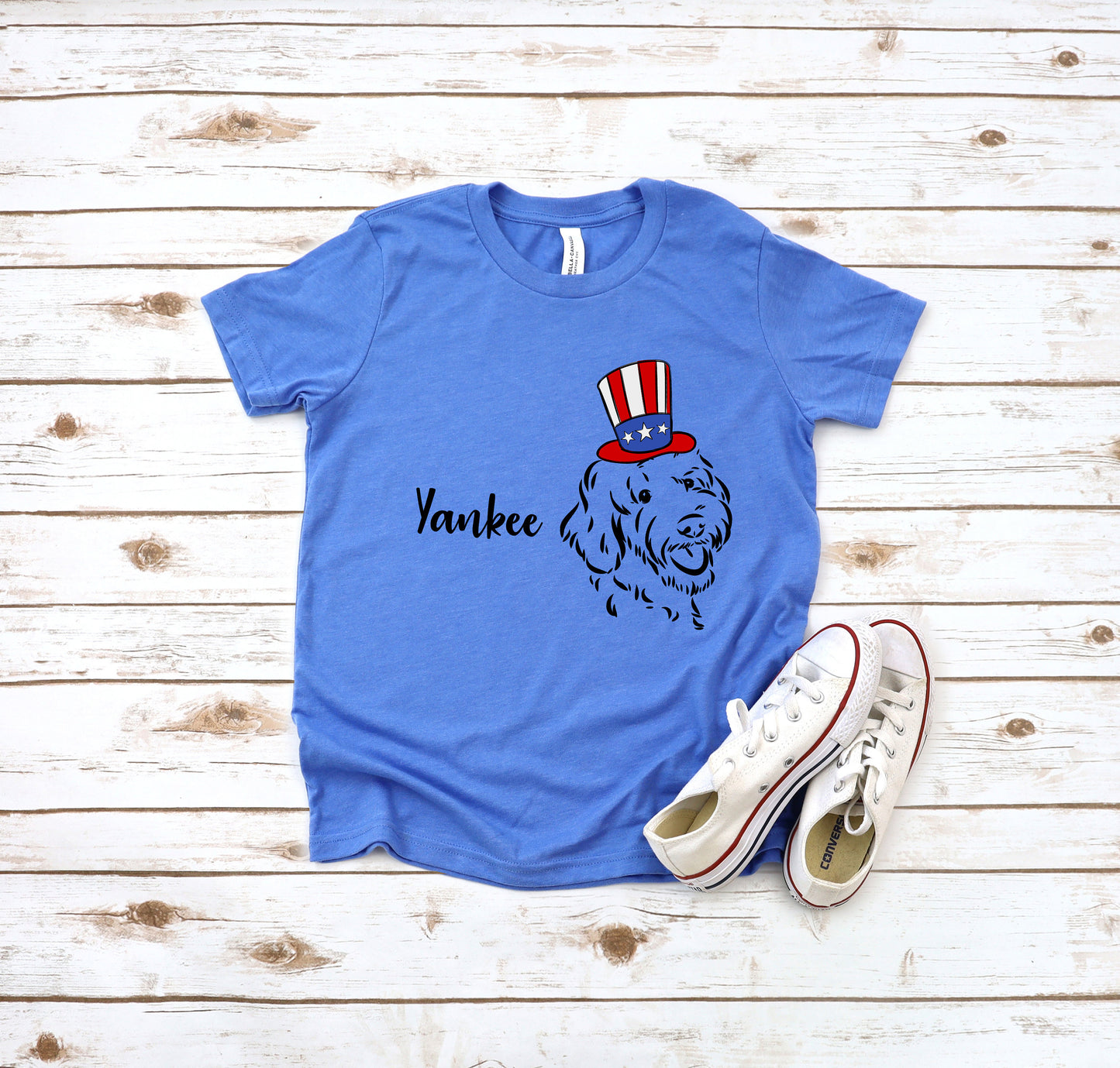 Yankee Doodle Dog 4th of July Kids' T-Shirt
