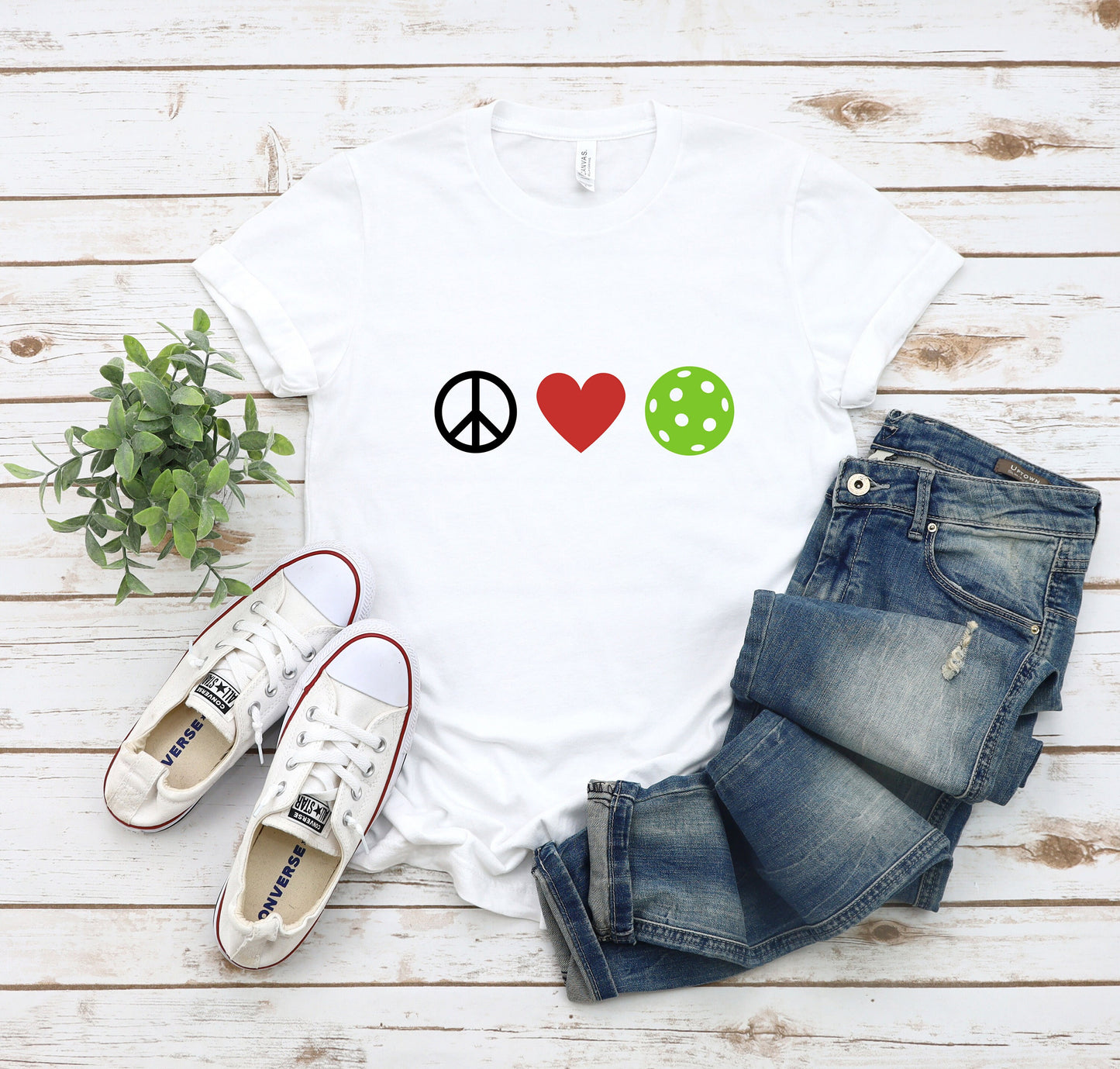 Peace Love Pickleball T-Shirt