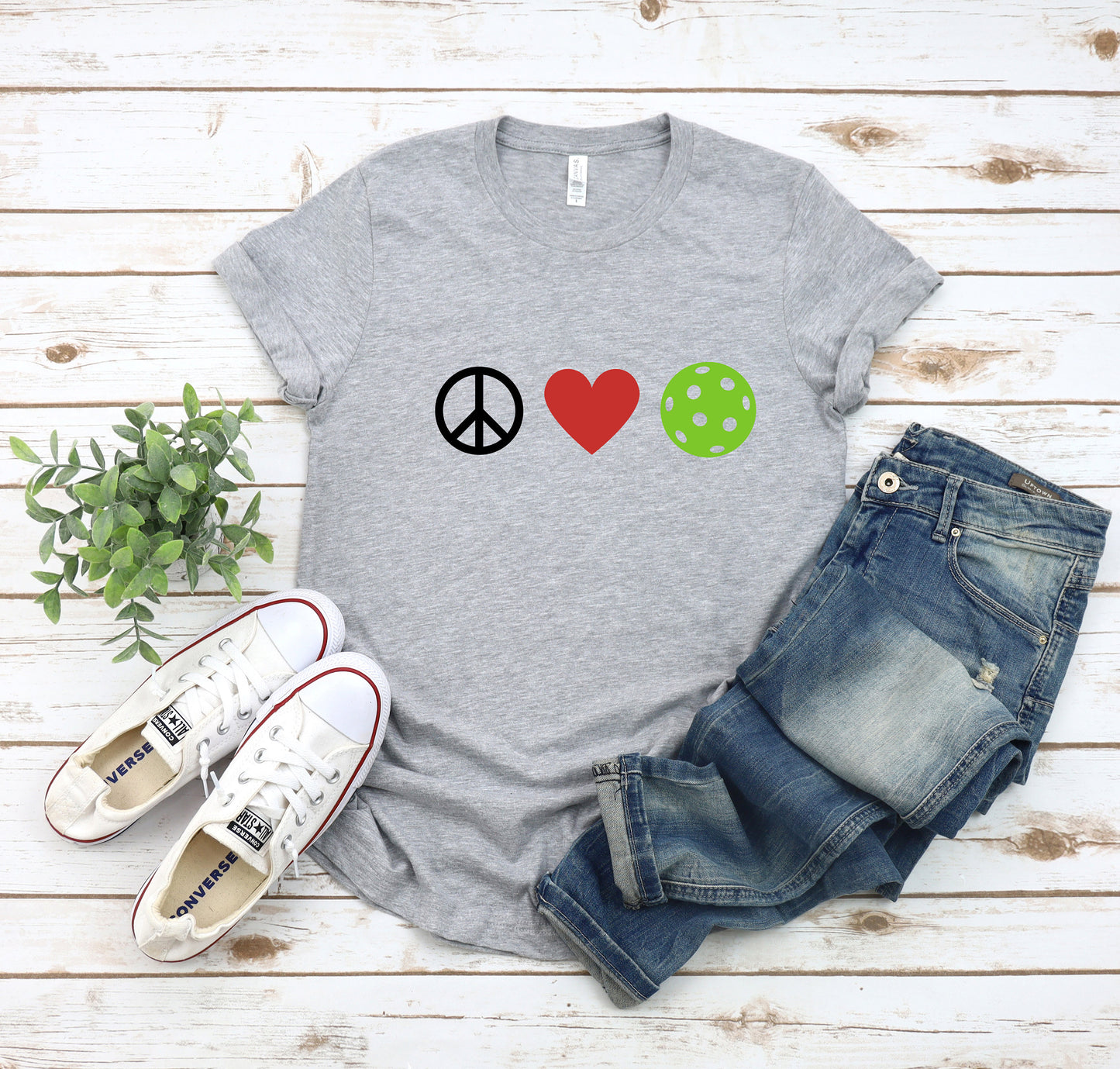 Peace Love Pickleball T-Shirt