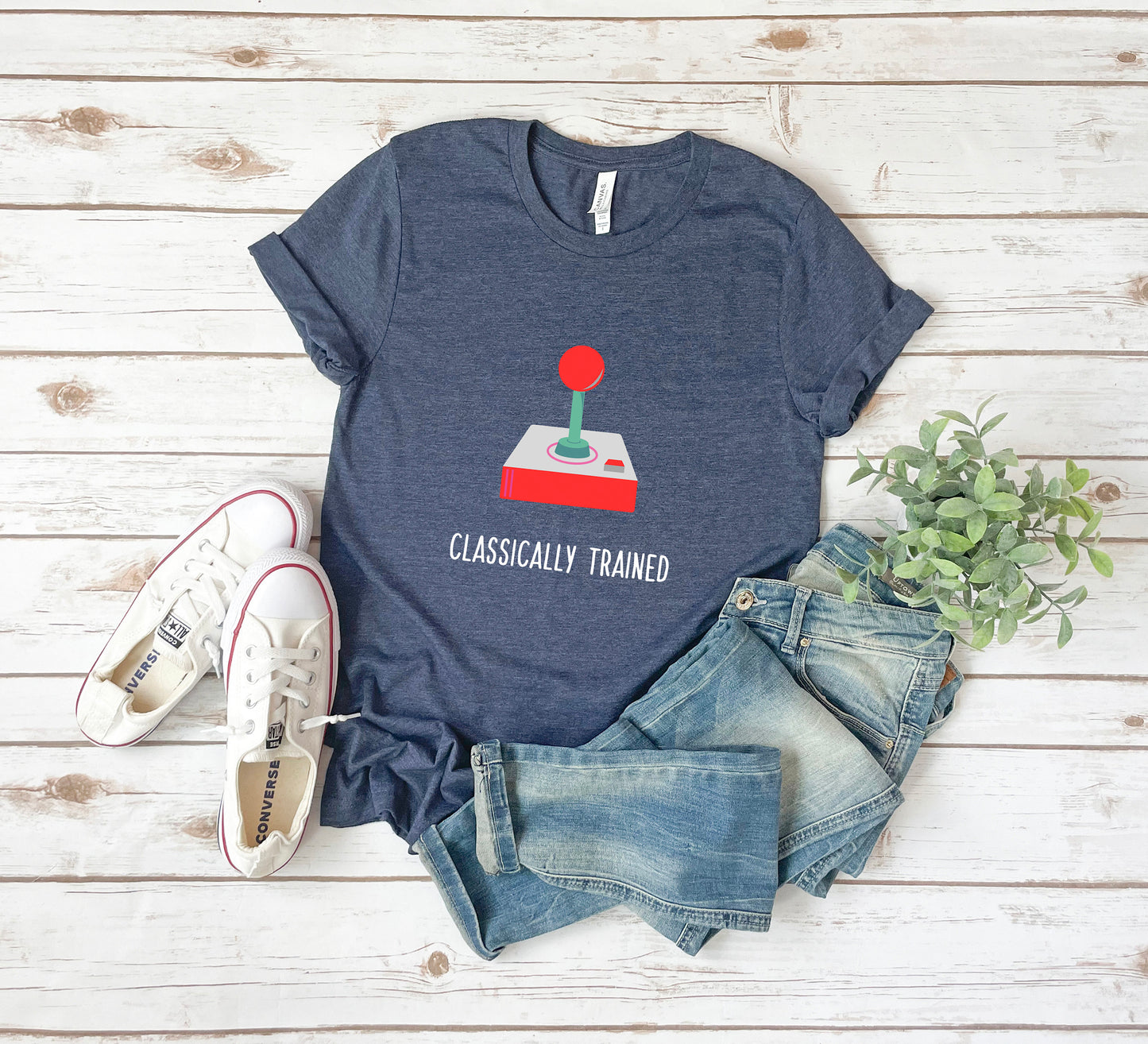 Classically Trained Video Joystick Unisex Short Sleeve Tee