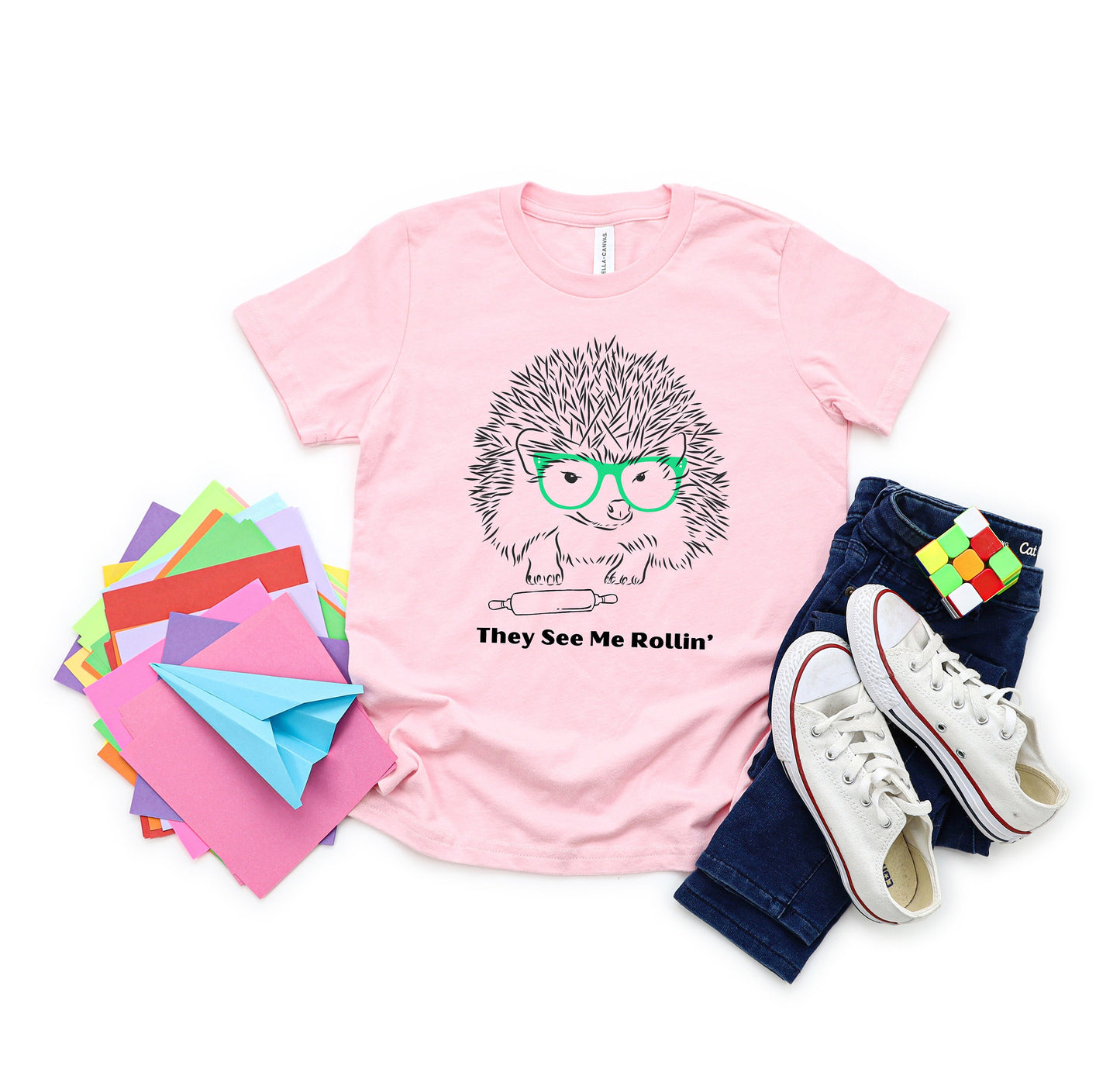Hedgehog That's How I Roll Kids' T-Shirt