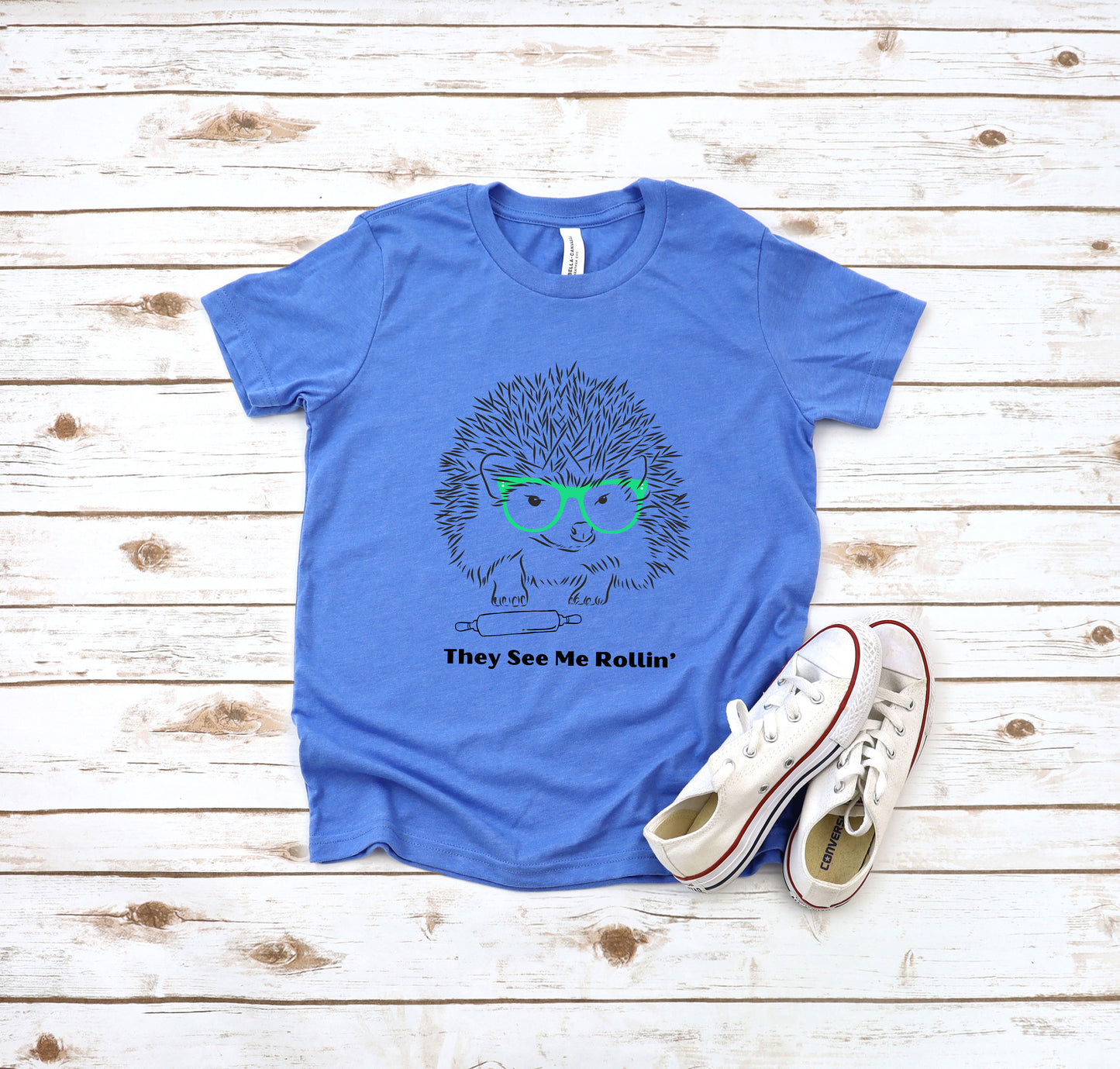 Hedgehog That's How I Roll Kids' T-Shirt