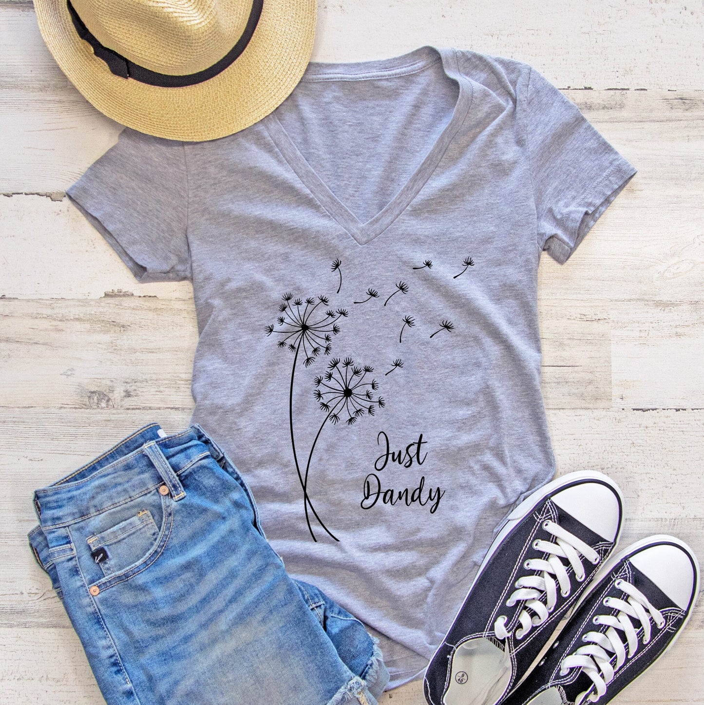 Just Dandy Women's V-Neck Tee