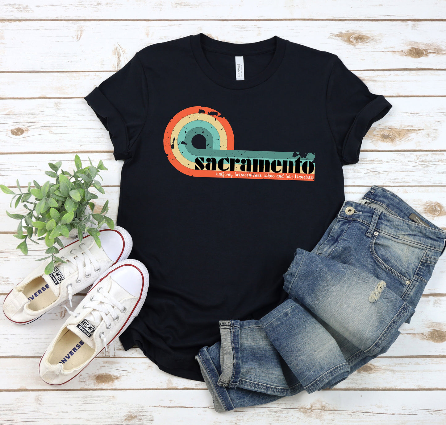 Sacramento Ironic City T-Shirt