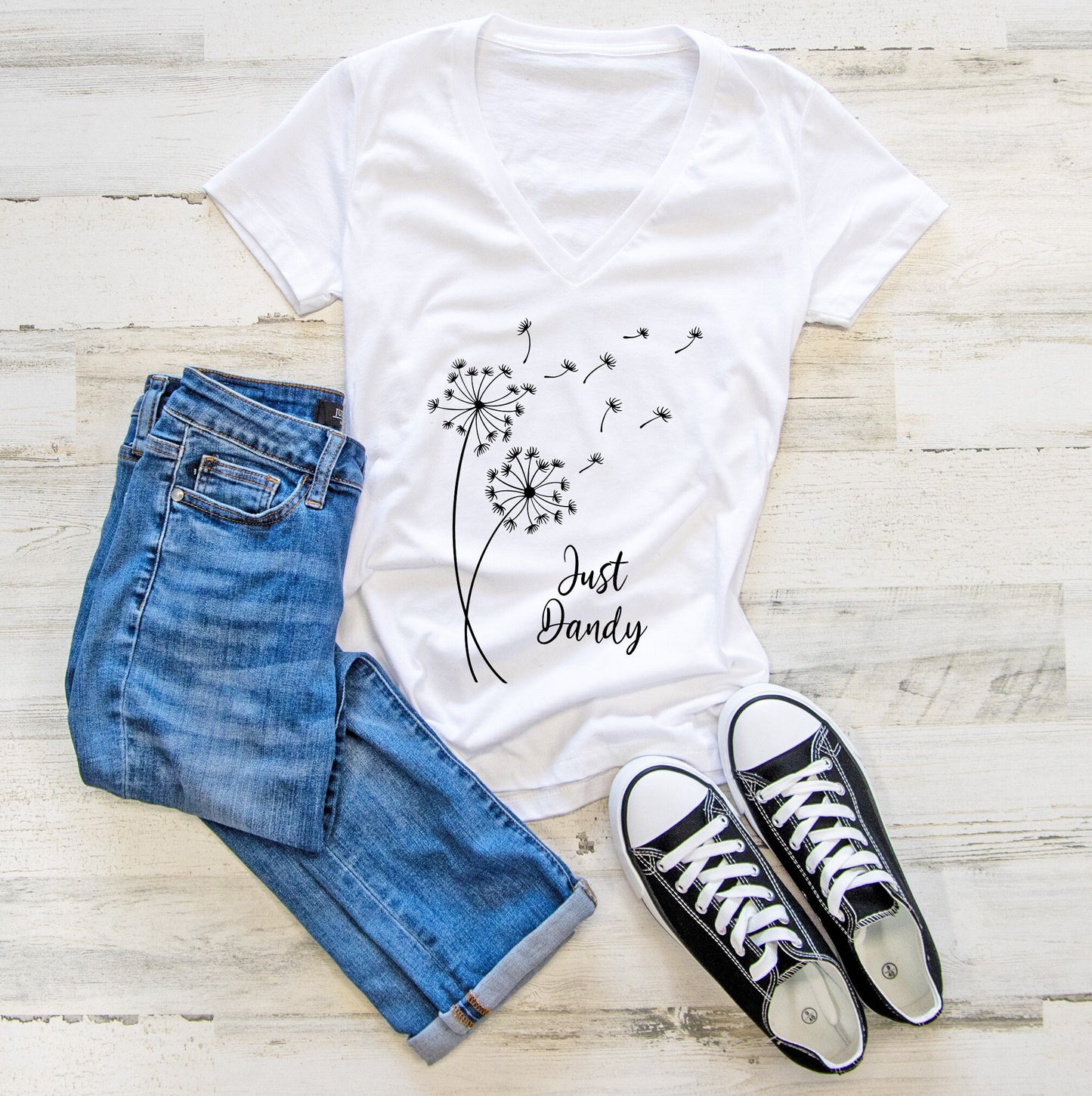 Just Dandy Women's V-Neck Tee