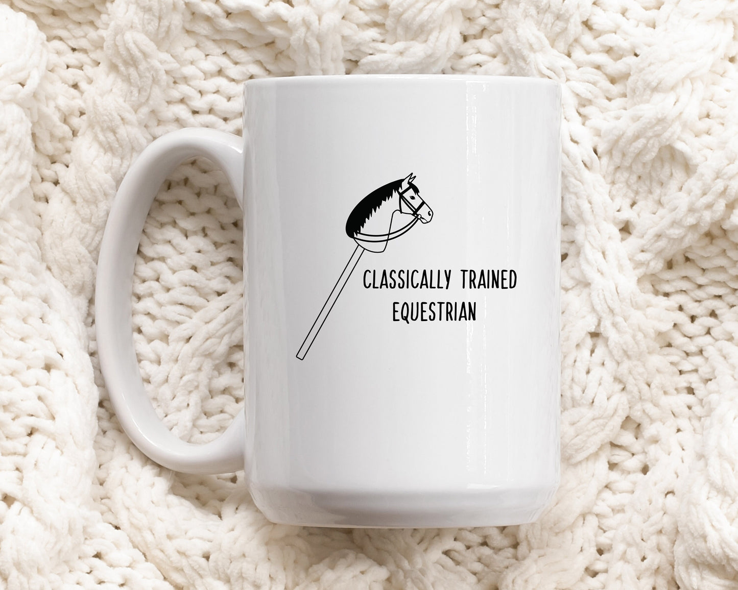 Classically Trained Equestrian Hobby Horse Mug