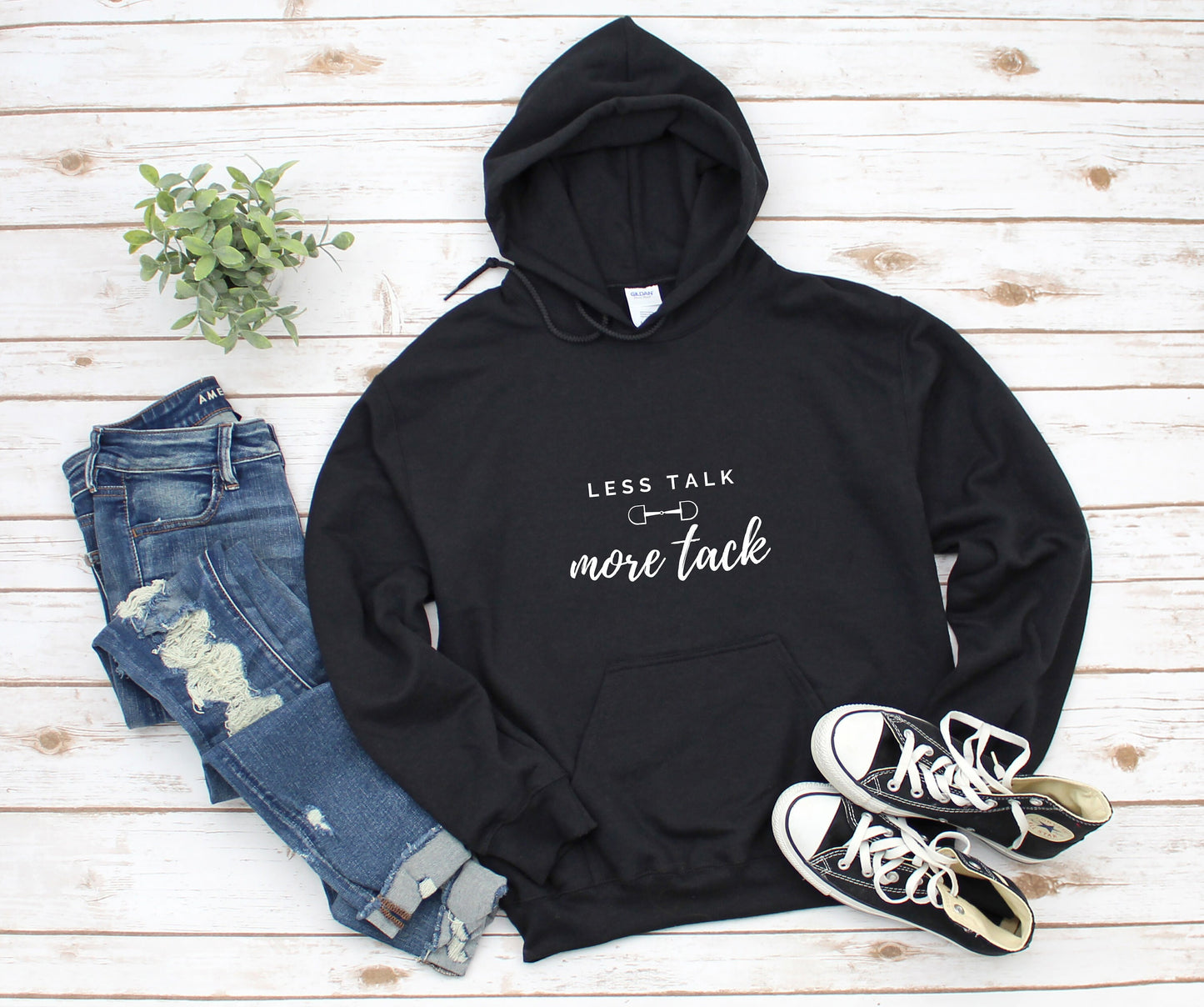 Less Talk More Tack Hooded Sweatshirt