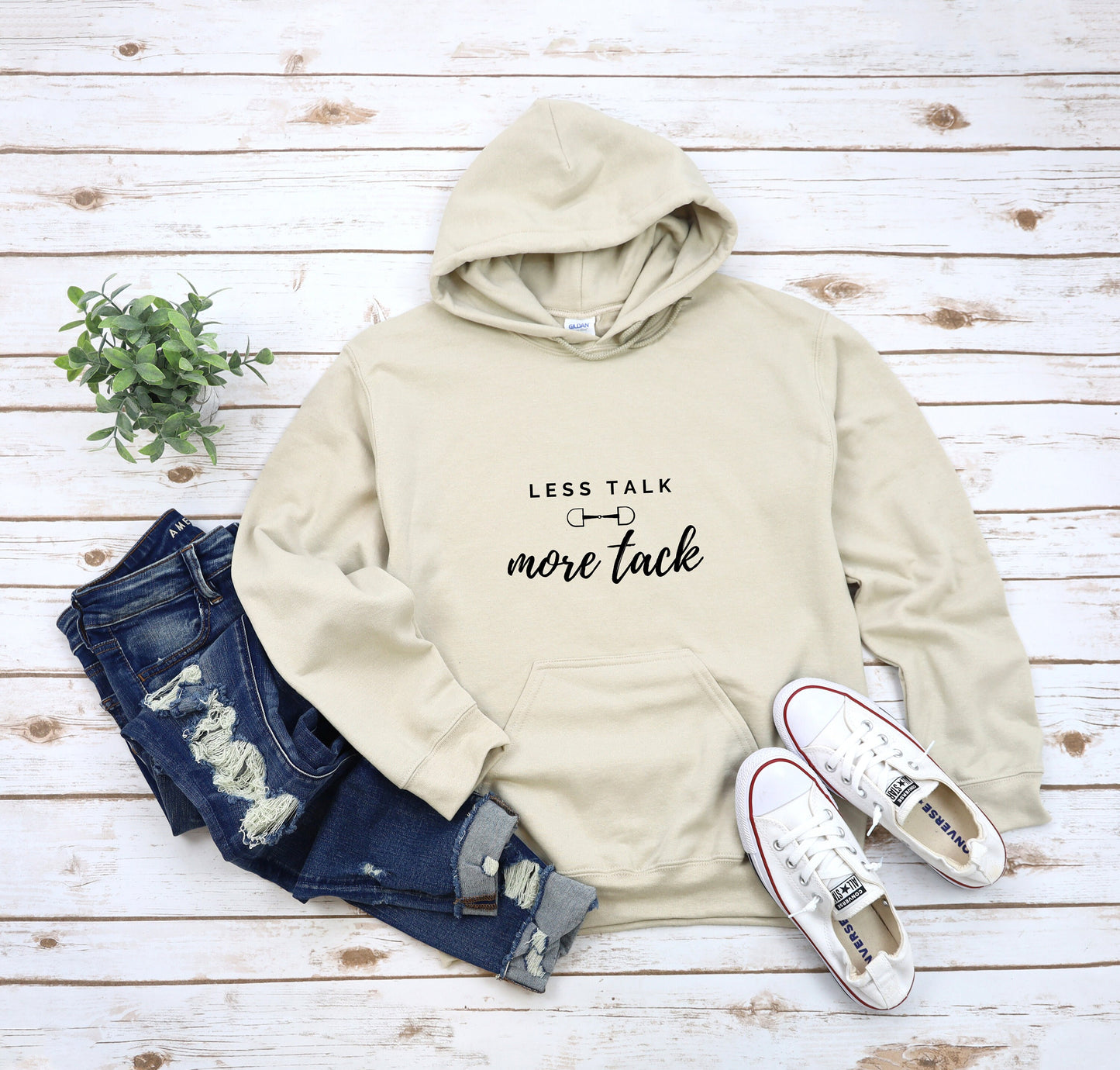Less Talk More Tack Hooded Sweatshirt