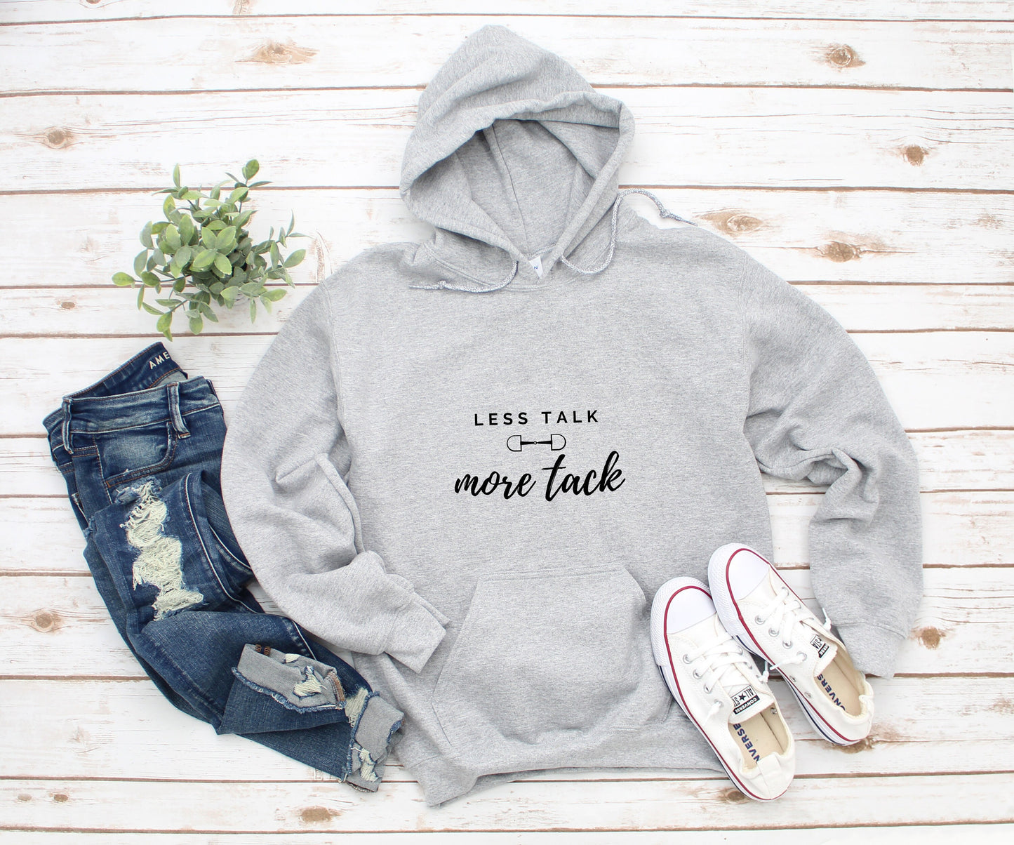 Less Talk More Tack Hooded Sweatshirt