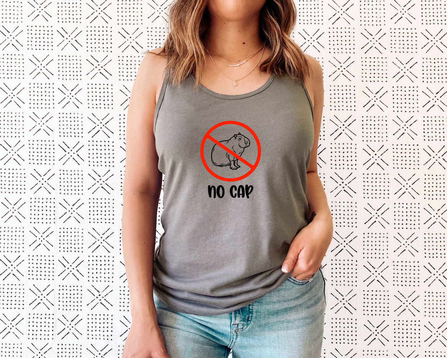 No Cap Capybara Women's Racerback Tank