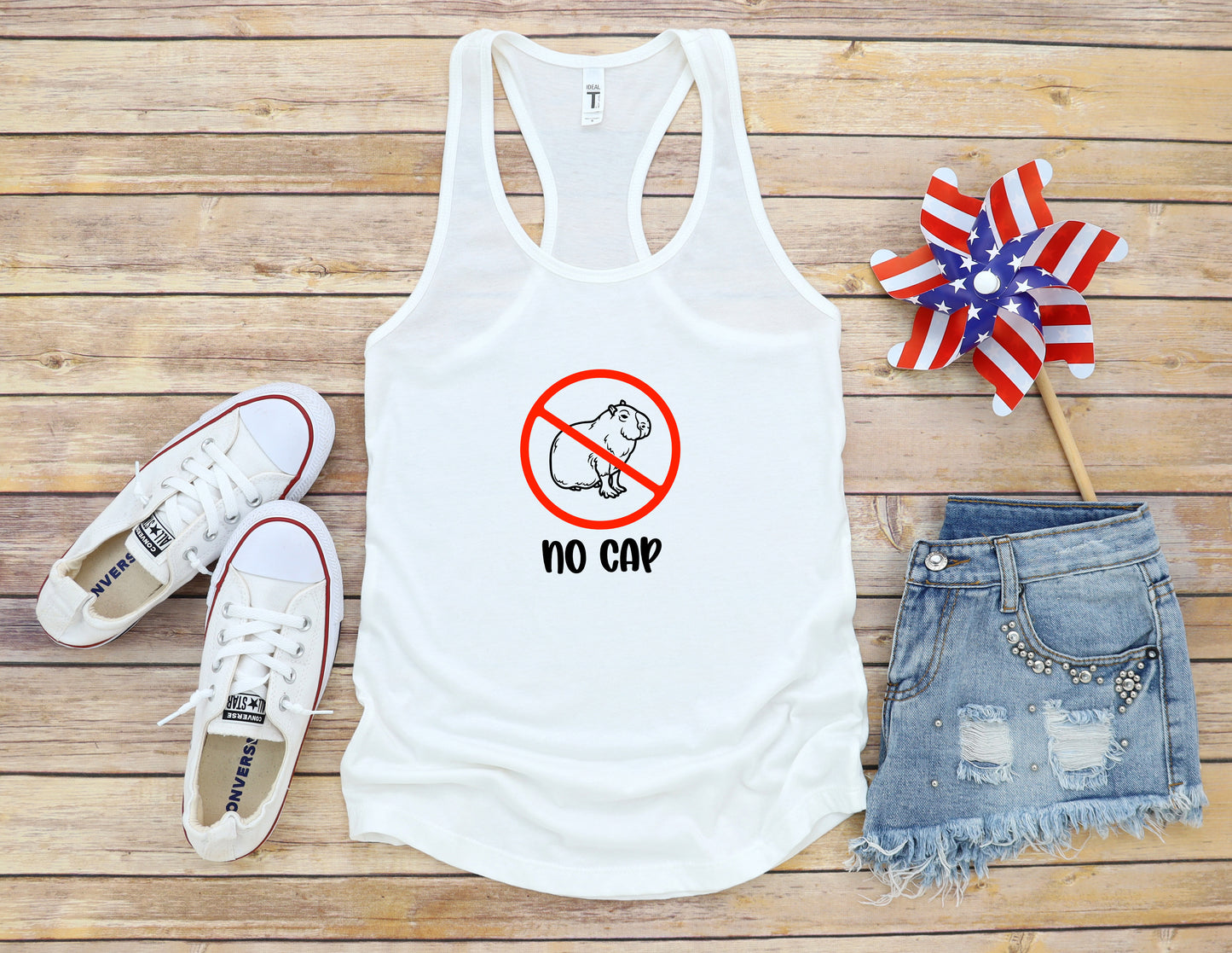 No Cap Capybara Women's Racerback Tank
