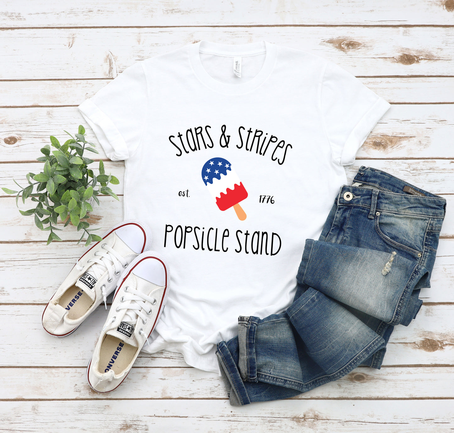 Fourth of July Stars and Stripes T-Shirt