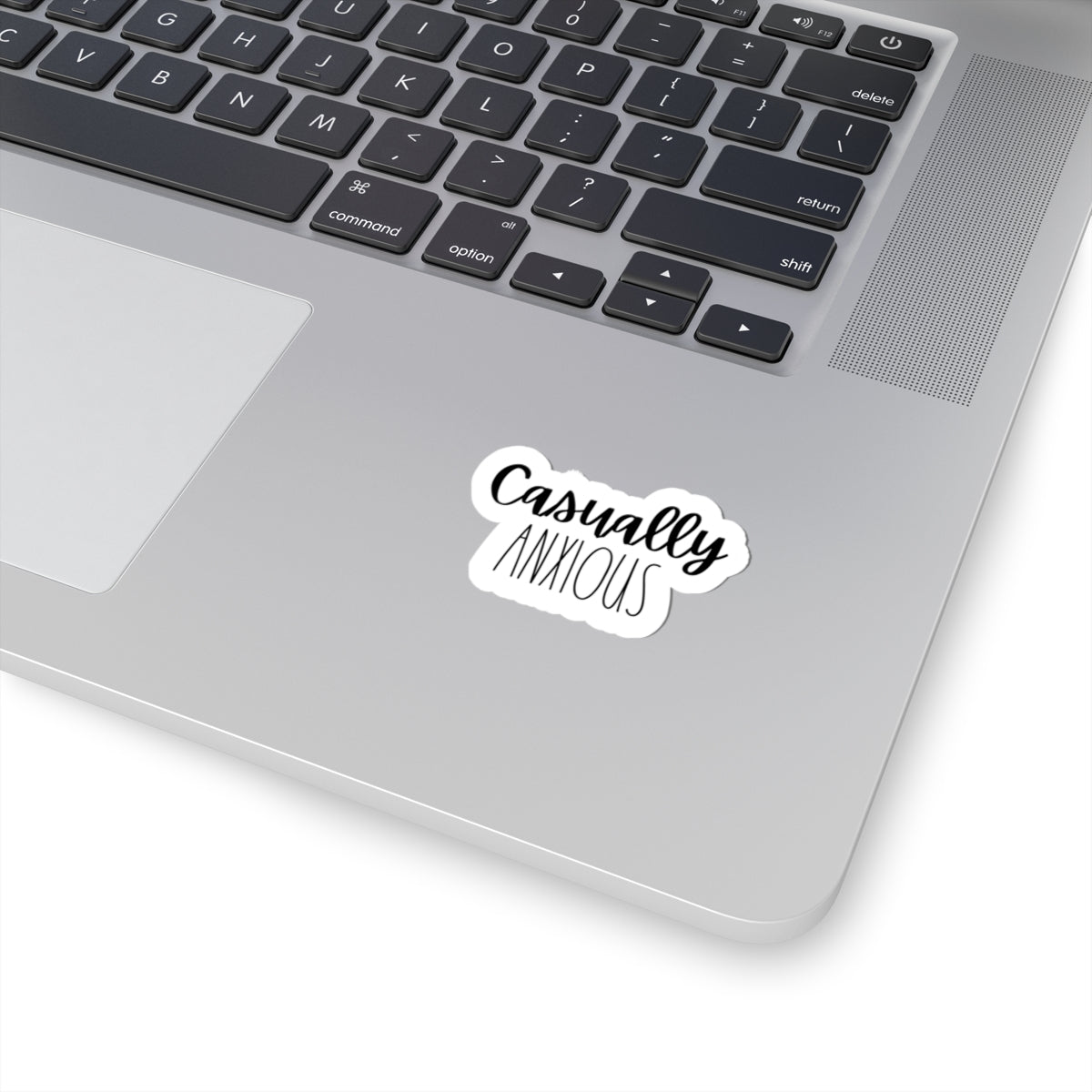 Casually Anxious Kiss-Cut Stickers | Cute Anxiety Relief Decor for Laptops, Journals, Water Bottles, Gifts, Self-Care