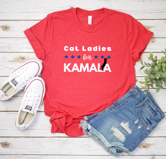 Cat Ladies for Kamala Short Sleeve Tee