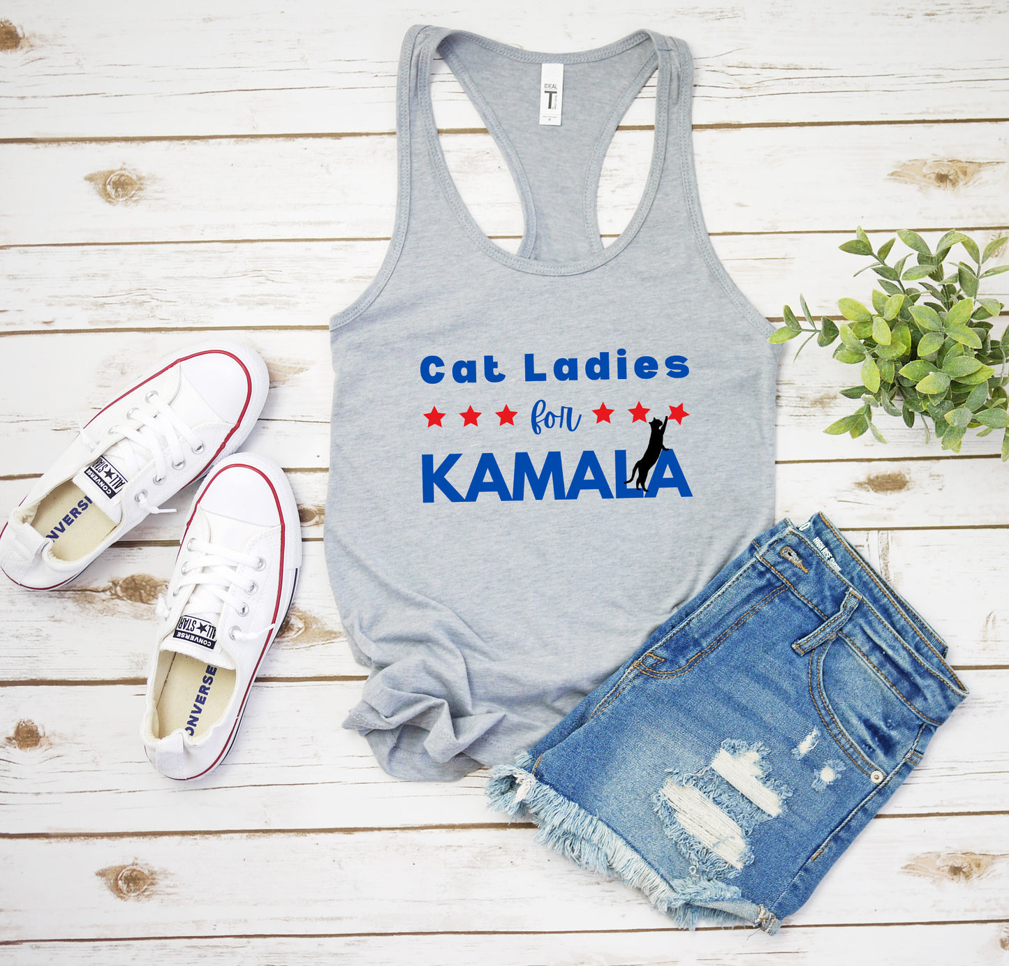 Cat Ladies for Kamala Women's Racerback Tank