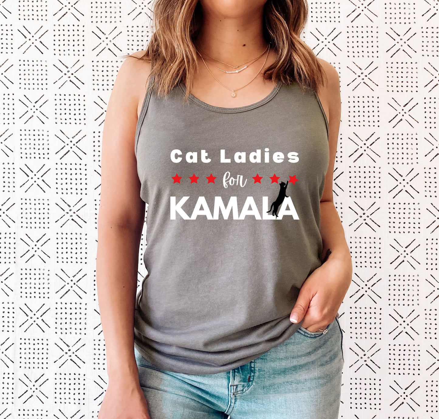 Cat Ladies for Kamala Women's Racerback Tank