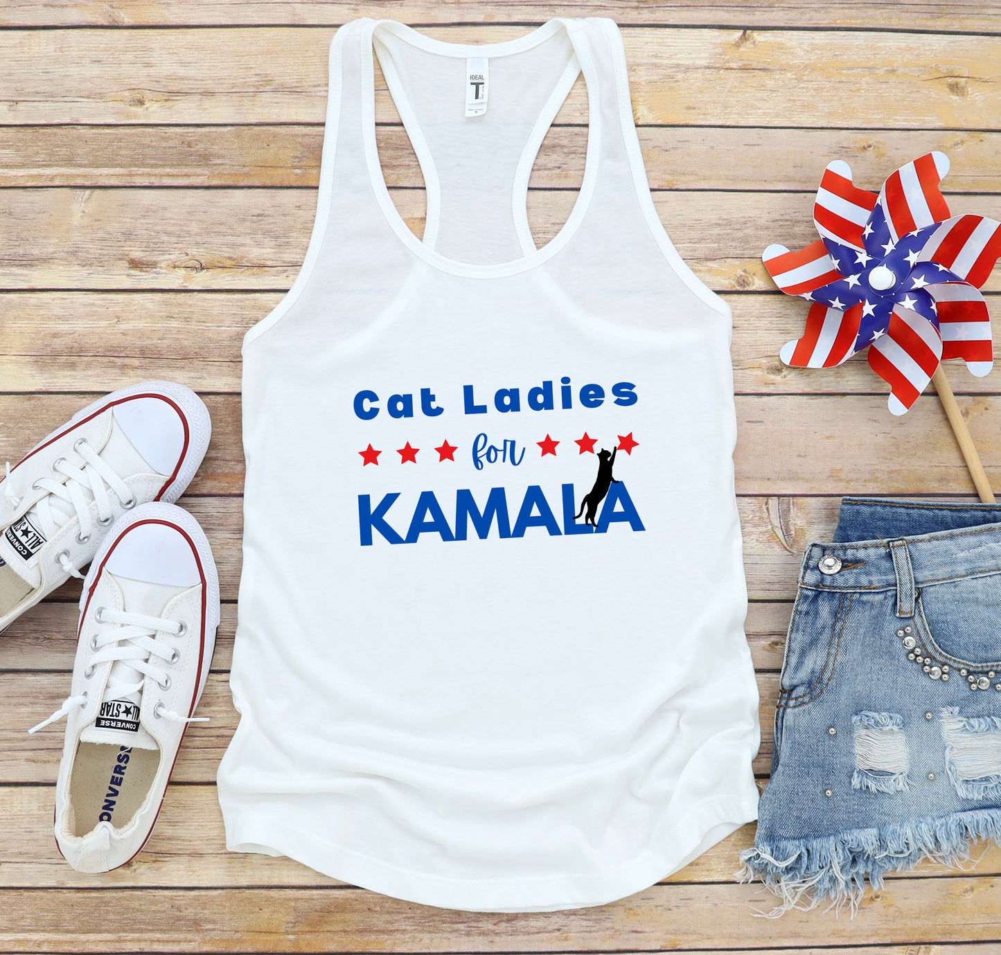 Cat Ladies for Kamala Women's Racerback Tank