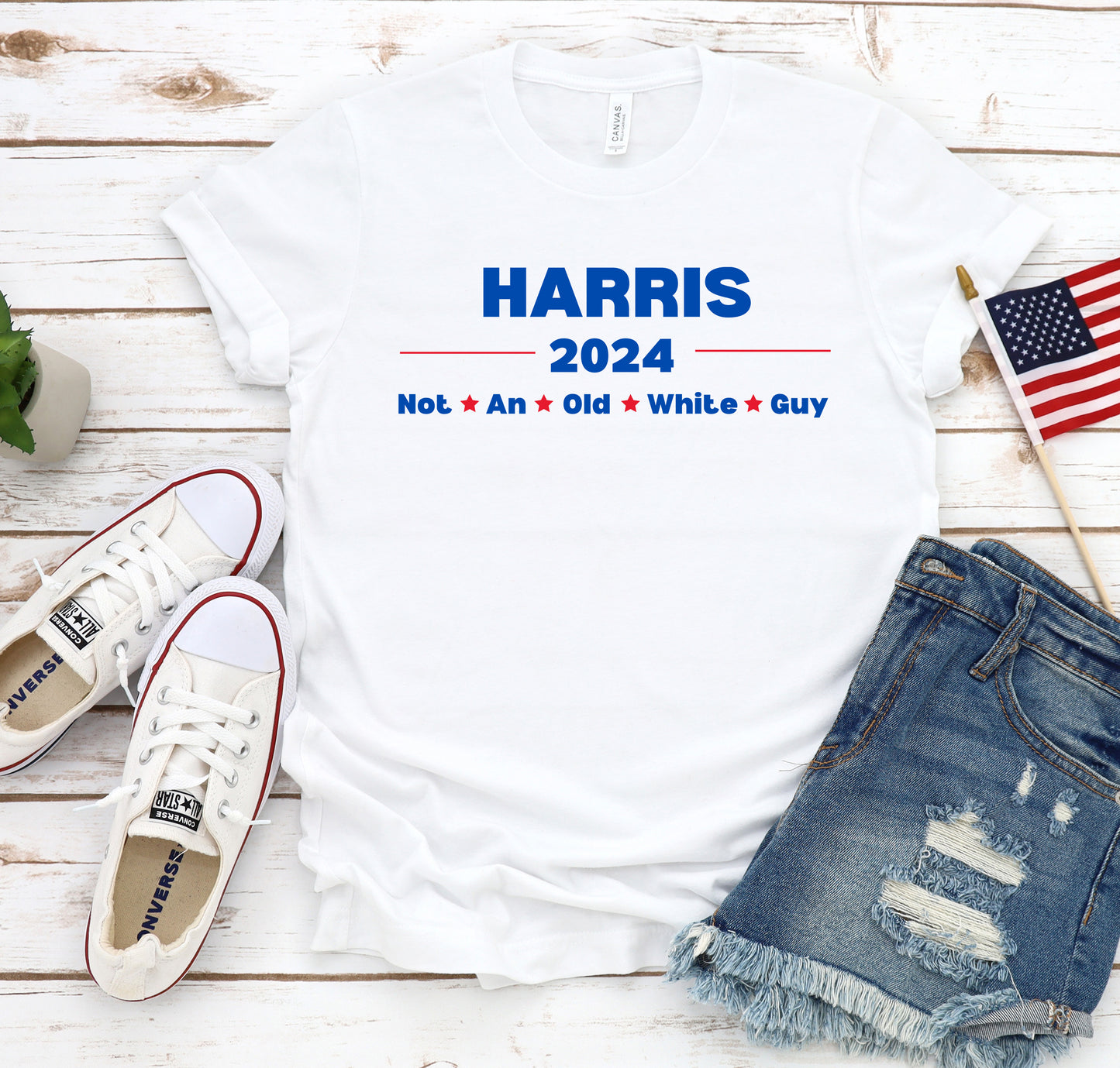 Harris 2024 Not An Old White Guy T-Shirt