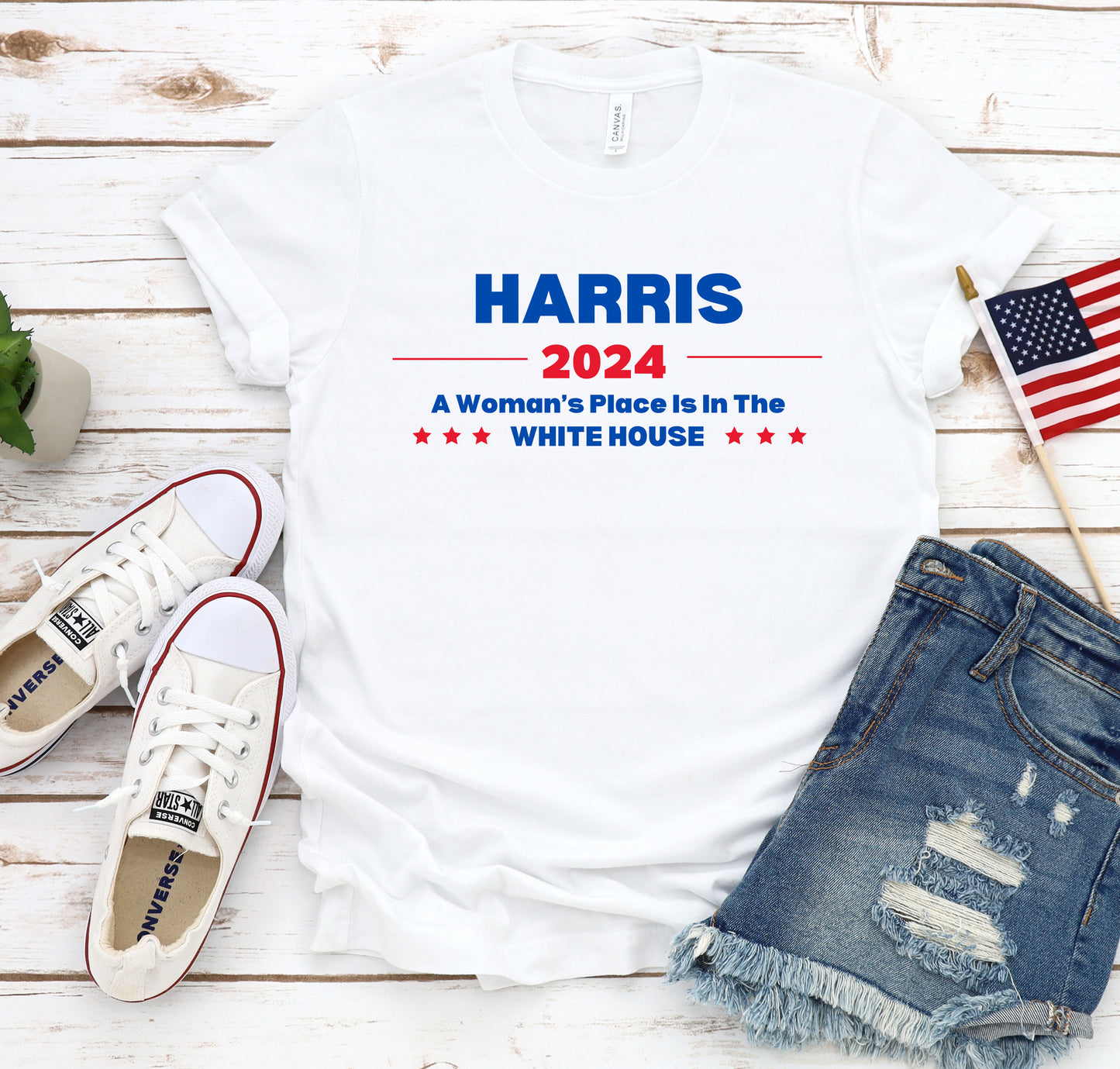 A Woman's Place is in the White House Harris 2024 T-Shirt