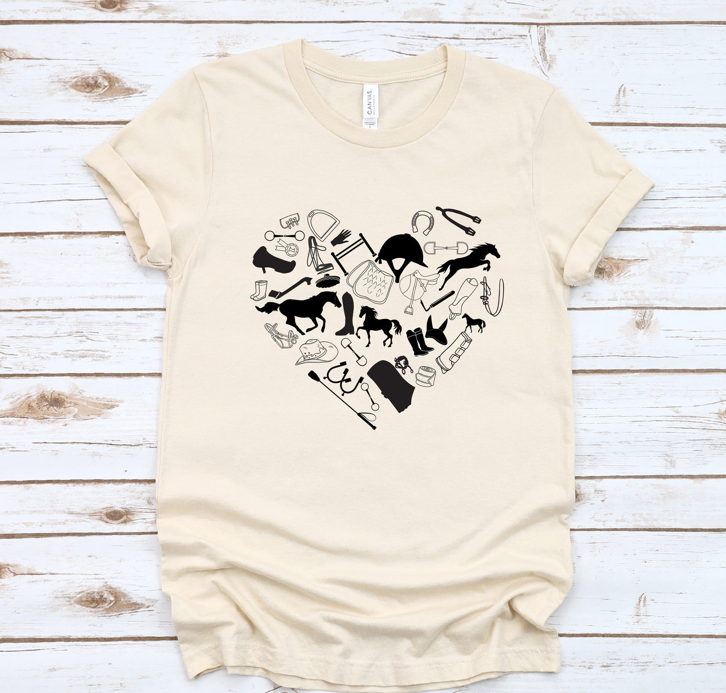 Horse Tack Heart T-Shirt