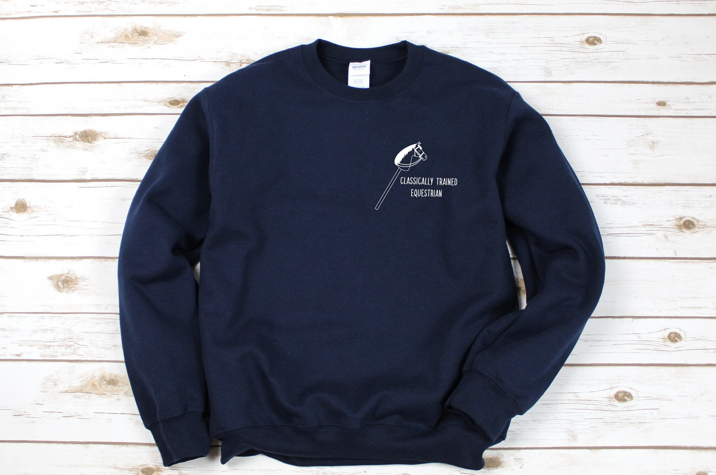 Classically Trained Equestrian Hobby Horse Crewneck Sweatshirt