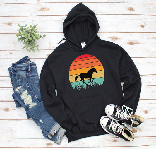 Horse Lover Barn Hooded Sweatshirt