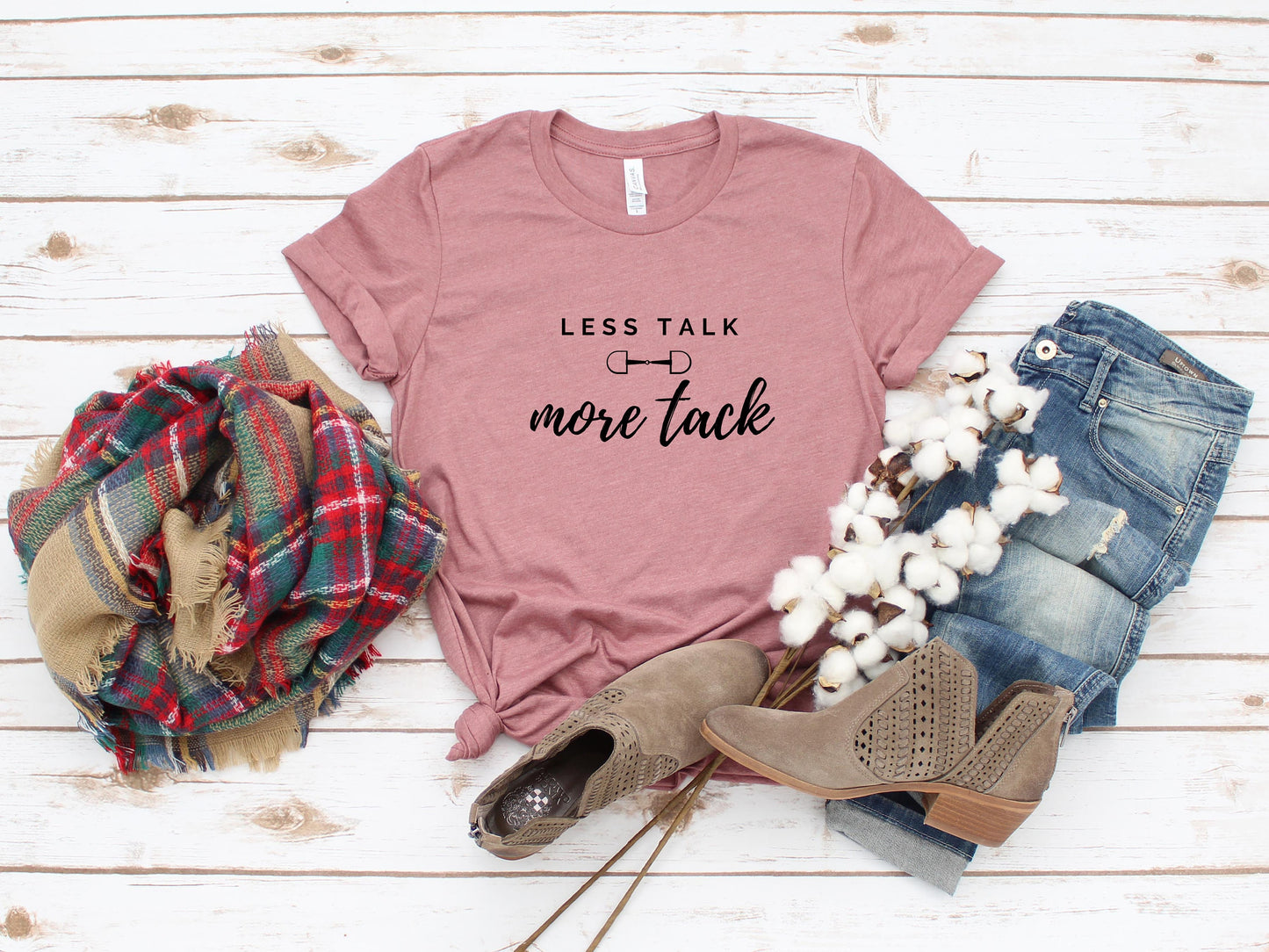 Less Talk More Tack Unisex Horse Lover T-Shirt