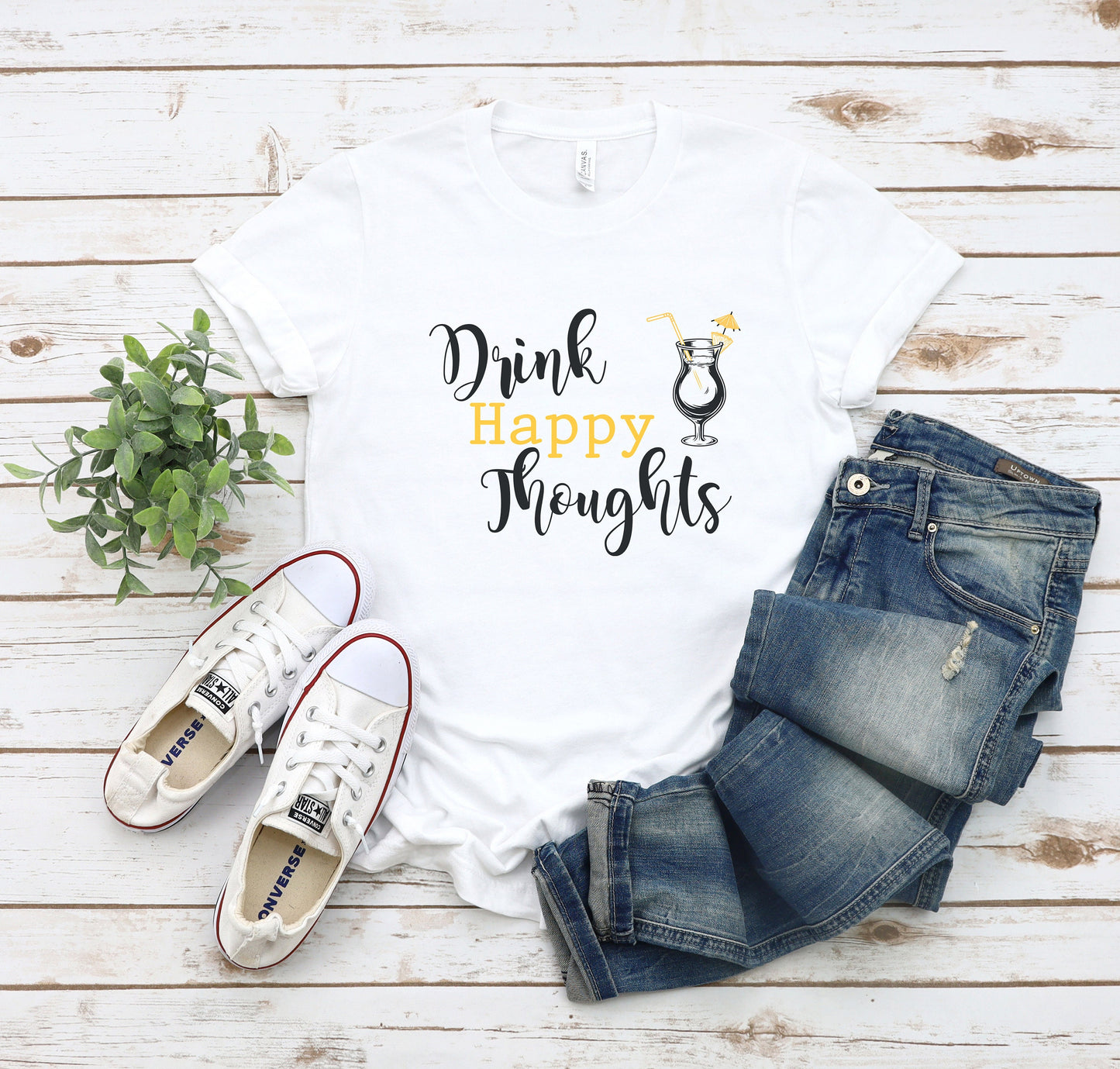 Drink Happy Thoughts T-Shirt