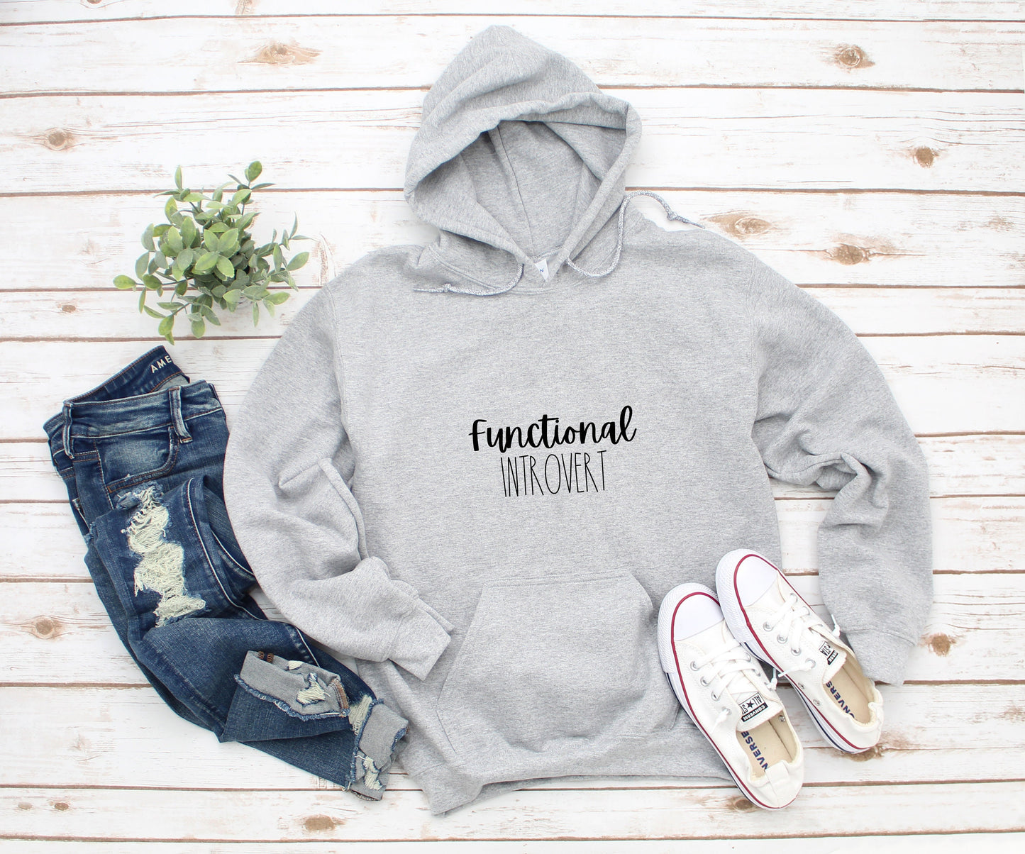 Functional Introvert Hooded Sweatshirt