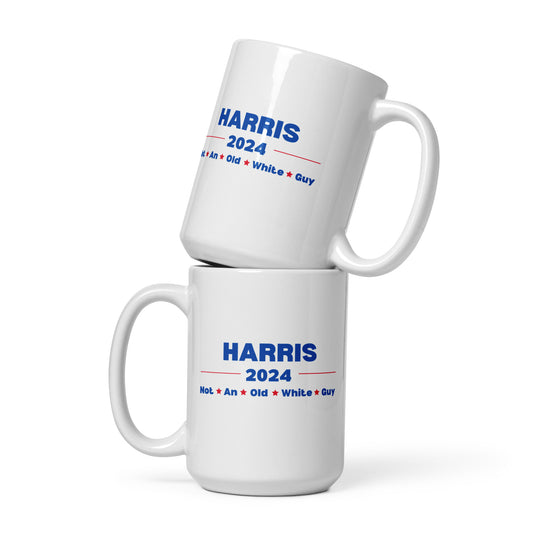 Harris 2024 Not An Old White Guy Mug