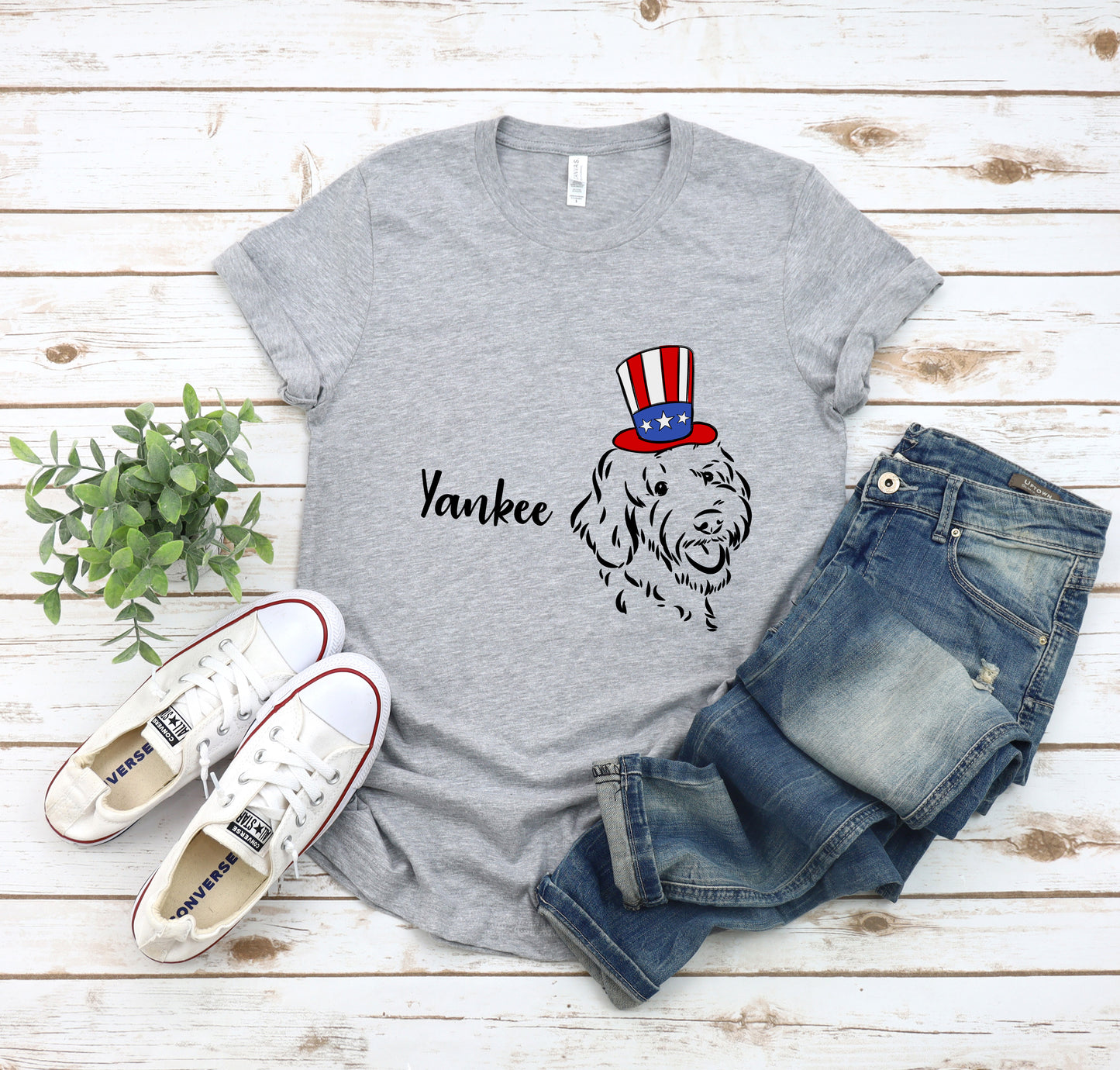 Yankee Doodle Goldendoodle 4th of July T-Shirt